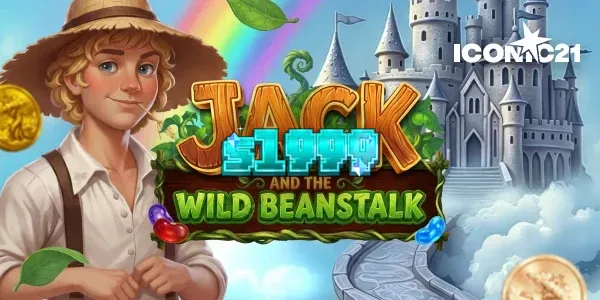 Tampilan visual slot Jack and the Wild Beanstalk dengan elemen pohon kacang yang merambat.